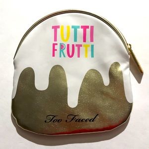 Too Faced Tutti Frutti makeup cosmetic travel bag tote NEW